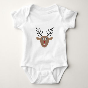 Reindeer Festive Christmas Niedlich Baby Strampler