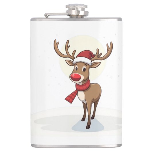 Reindeer Flachmann (Vorderseite)