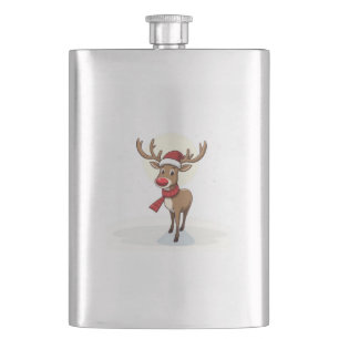 Reindeer Flachmann