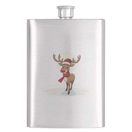 Reindeer Flachmann (Vorderseite)