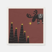 Reindeer found the star serviette (Vorderseite)