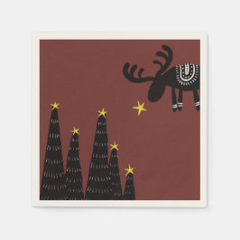 Reindeer found the star serviette