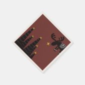 Reindeer found the star serviette (Ecke)