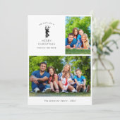 Reindeer Frohe Weihnachten aus New Zuhause 2 Foto (Stehend Vorderseite)