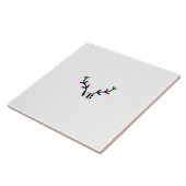 Reindeer frohe Weihnachten hinzufügen Namen Text T Fliese (Seite)