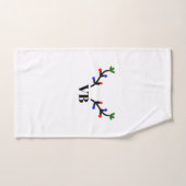 Reindeer frohe Weihnachten hinzufügen Namen Text T Handtuch (Handtuch)
