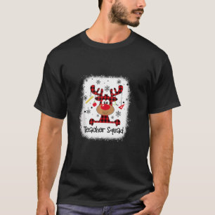 Reindeer Funny Teacher Chri geblasene Lehrerin Squ T-Shirt