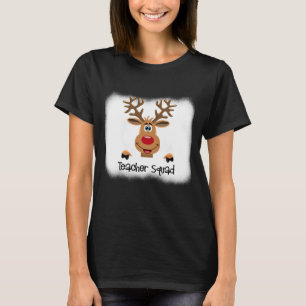 Reindeer Funny Teacher Chri geblasene Lehrerin Squ T-Shirt
