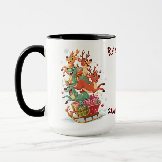 Reindeer Games Mug - Holiday Gift Tasse (Links)