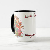 Reindeer Games Mug - Holiday Gift Tasse (Vorderseite Links)
