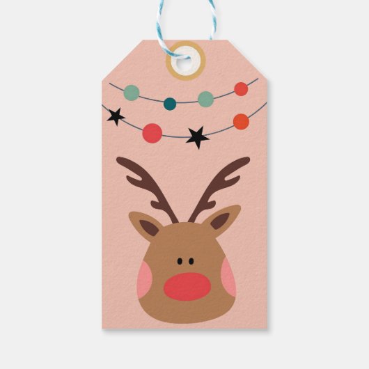 Reindeer Geschenkanhänger (Rückseite)