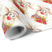 Reindeer Geschenkpapier (Rolleneckpunkt)