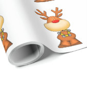 Reindeer Geschenkpapier (Rolleneckpunkt)
