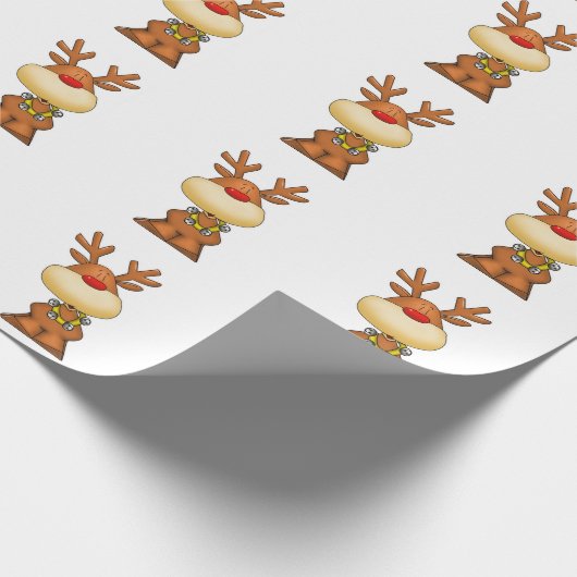 Reindeer Geschenkpapier (Ecke)