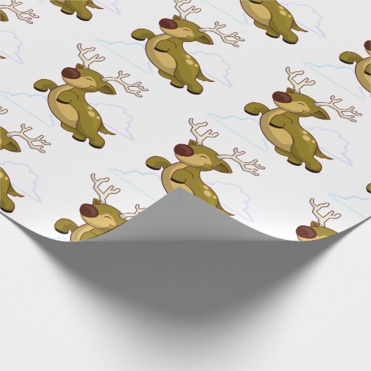 Reindeer Geschenkpapier (Ecke)