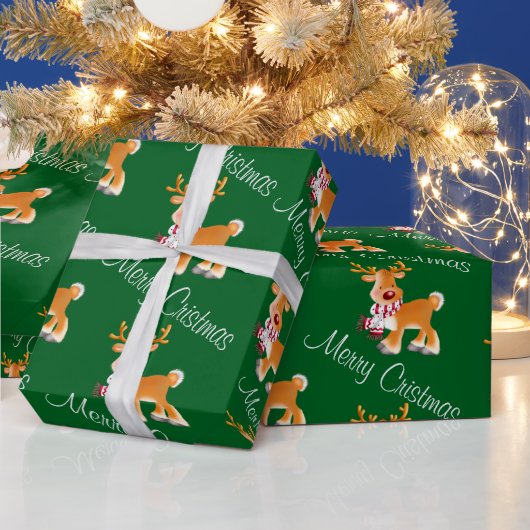 Reindeer Geschenkpapier (Feiertage)