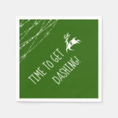 Reindeer Get Dashing Black Friday | Farbe auswähle Serviette (Vorderseite)