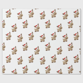 Reindeer gift wrap geschenkpapier