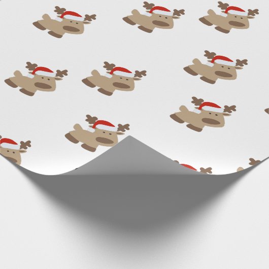 Reindeer gift wrap geschenkpapier (Ecke)