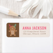 Reindeer Gingerbread man Weihnachtsmann Rücksendea (Insitu)