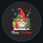 Reindeer Gnome Matching Family Xmas Merry Christma Runder Aufkleber<br><div class="desc">This is a great Christmas gift. Your family,  friends or children will love this gift after you give it to them. Wishing you and your family and friends a Merry Christmas.</div>