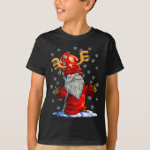 Reindeer Gnome Shirt Men Women Buffalo Plaid Red C (Vorderseite)