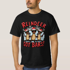 Reindeer Got Bars – Rap Christmas Design T-Shirt
