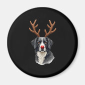 Reindeer Great Dane Christmas Great Dane Dog Mom D Magnet (Vorne)