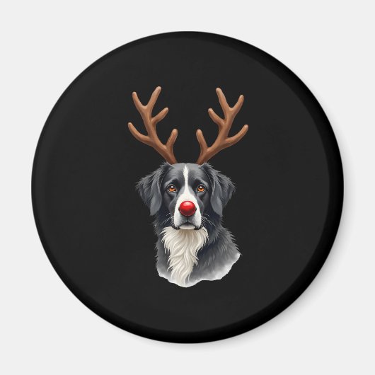 Reindeer Great Dane Christmas Great Dane Dog Mom D Magnet (Vorne)