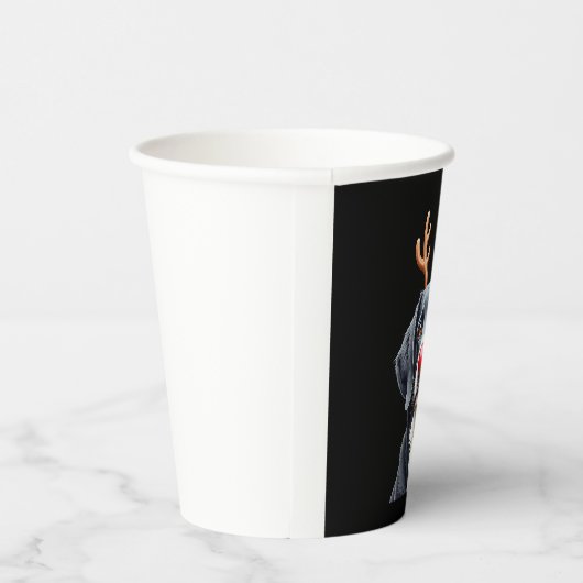 Reindeer Great Dane Christmas Great Dane Dog Mom D Pappbecher (Rechts)