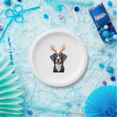 Reindeer Great Dane Christmas Great Dane Dog Mom D Pappteller (Party)