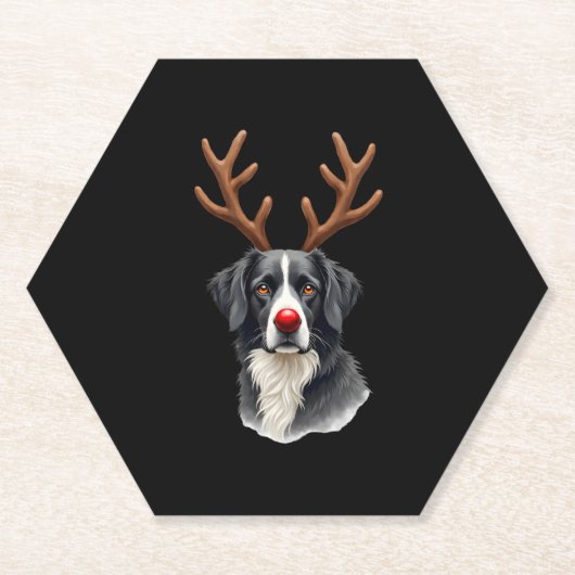 Reindeer Great Dane Christmas Great Dane Dog Mom D Untersetzer (Vorderseite)
