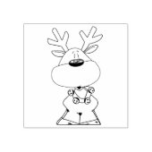 Reindeer Gummistempel (Prägung)