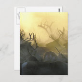 Reindeer Herd Postkarte (Vorne/Hinten)
