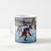 Reindeer Hockey, Coffee Mug Kaffeetasse (Vorderseite Links)