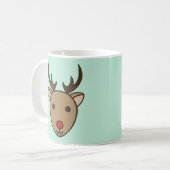Reindeer Holiday Coffee Tasse (Vorderseite Links)