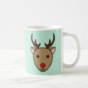 Reindeer Holiday Coffee Tasse