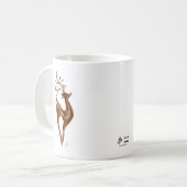Reindeer Holiday Coffee Tasse White (Vorderseite Links)