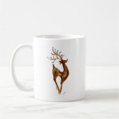 Reindeer Holiday Coffee Tasse White (Links)