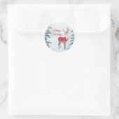 Reindeer Holiday Sticker (Tasche)