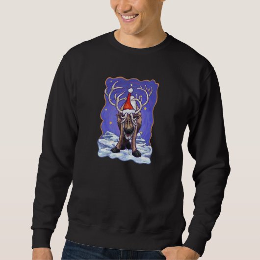 Reindeer Holiday Sweatshirt (Vorderseite)