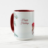 Reindeer Holiday Tasse (Vorderseite Links)