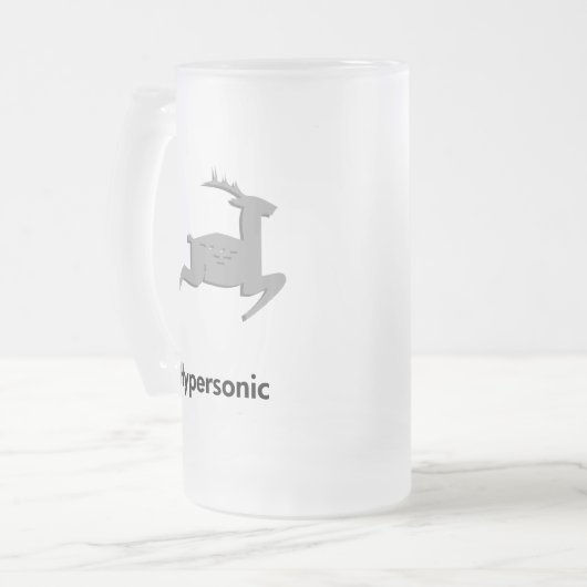 Reindeer Hypersonic Mattglas Bierglas (Vorderseite Links)