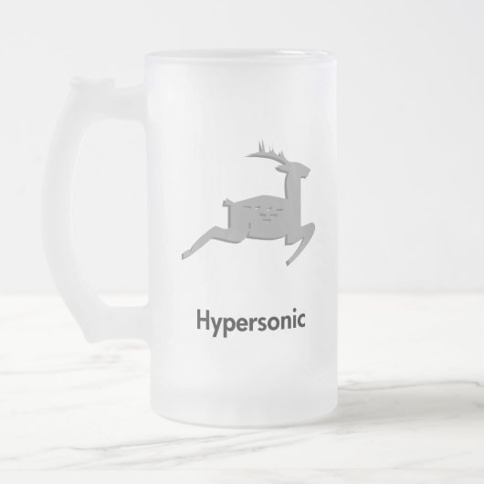 Reindeer Hypersonic Mattglas Bierglas (Links)