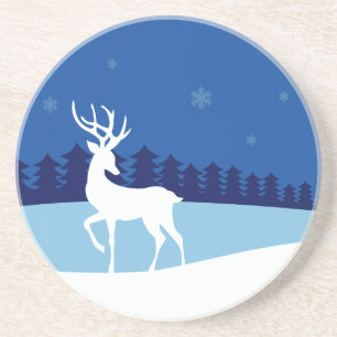 Reindeer Illustration Untersetzer