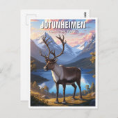 Reindeer im Jotunheimen-Nationalpark Norwegen Postkarte (Vorne/Hinten)