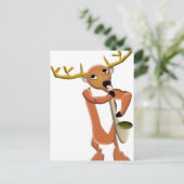 Reindeer Jazz Postkarte (Stehend Vorderseite)