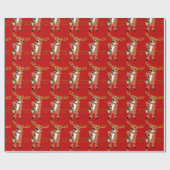 Reindeer Jazz Wrapping Paper Geschenkpapier (Flach)