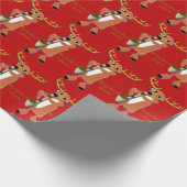 Reindeer Jazz Wrapping Paper Geschenkpapier (Ecke)