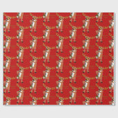 Reindeer Jazz Wrapping Paper Geschenkpapier (Flach)